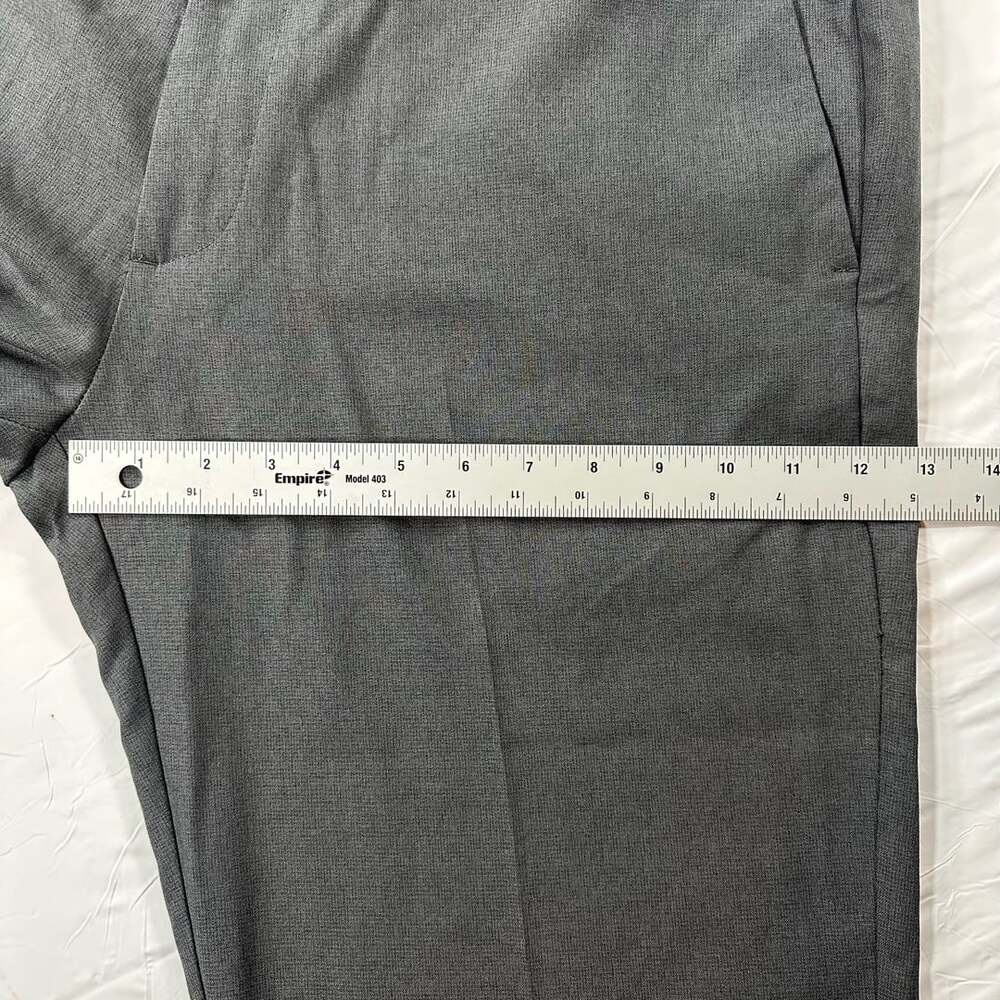 Haggar Cool Right Performance Flex Mens Dress Pants  Straight Leg Gray 38x30 - Picture 7 of 10